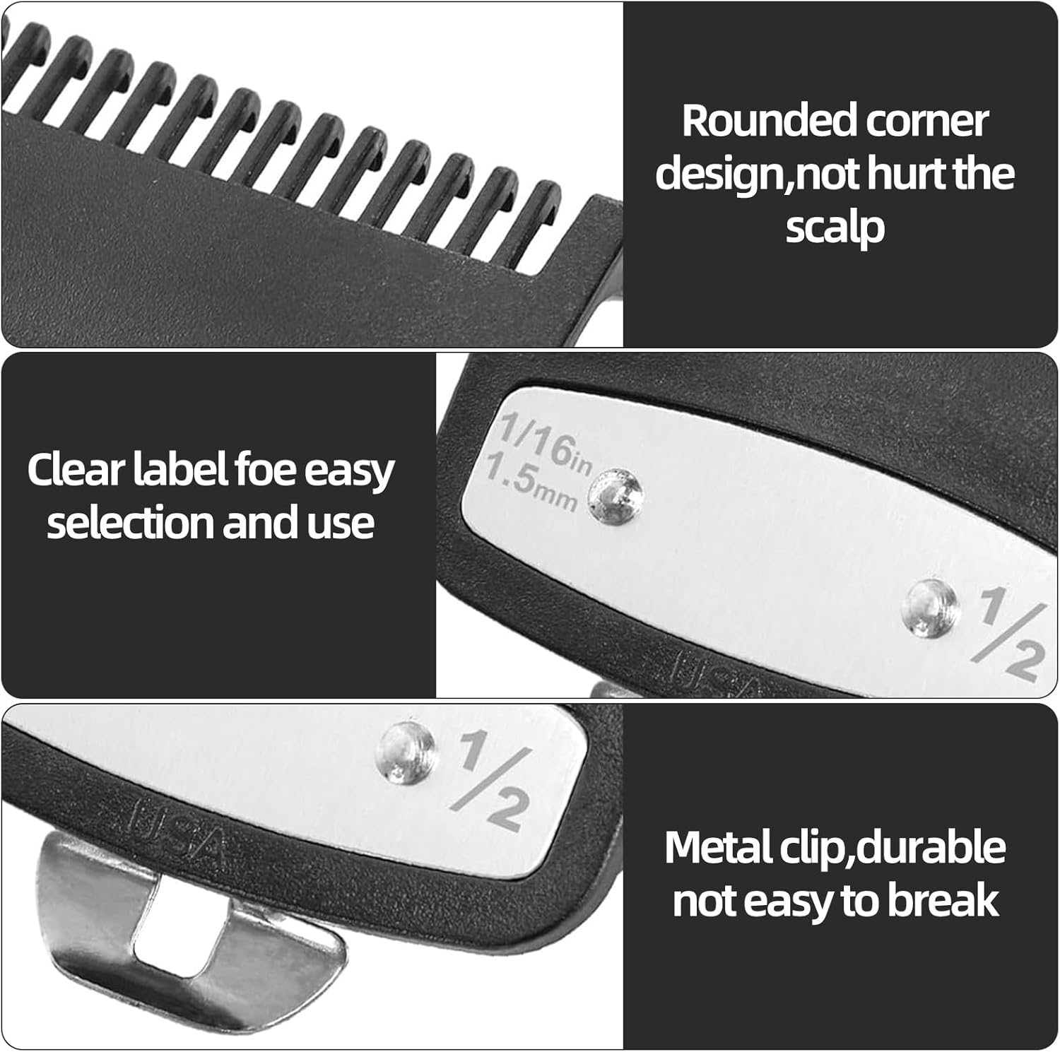1/2 Premium Clipper Guard Clip Guide Metal Replacement for Wahl #3354-100 1.5mm W775775