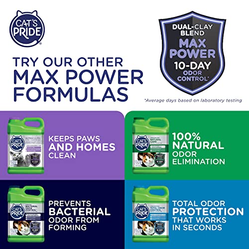 Cat's Pride Max Power Unscented Multi-Cat Clumping Litter, 15 lbs (Pack of 2) O83821