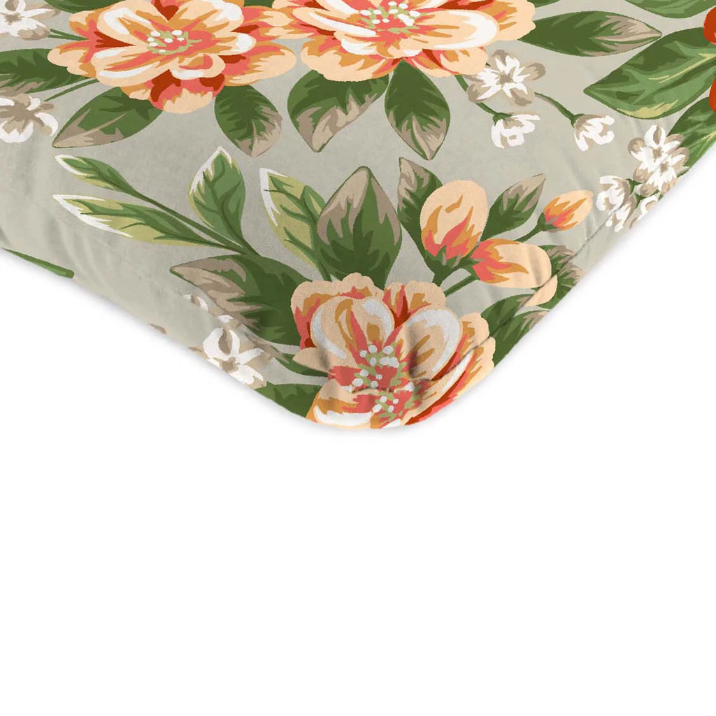 Jordan Manufacturing Tori Cedar Grey Floral Outdoor Chair Cushion L174