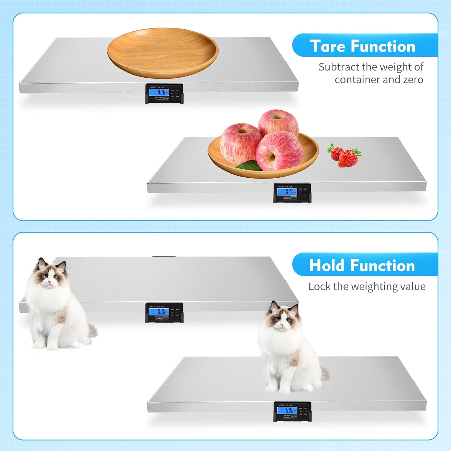 Digital Pet Scale for Large Dogs, 660Lbs Capacity U6653
