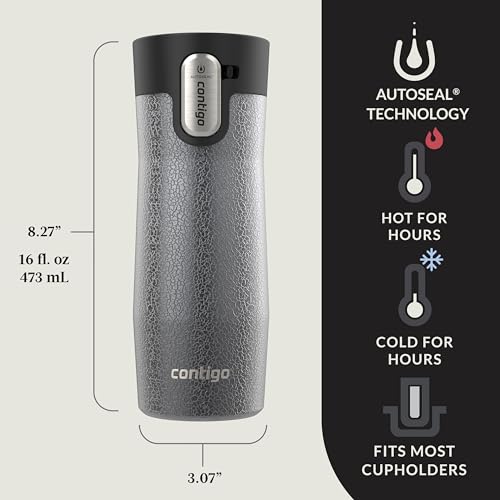 Contigo AUTOSEAL West Loop Vacuum-Insulated Stainless Steel Travel Mug 20 oz U753927