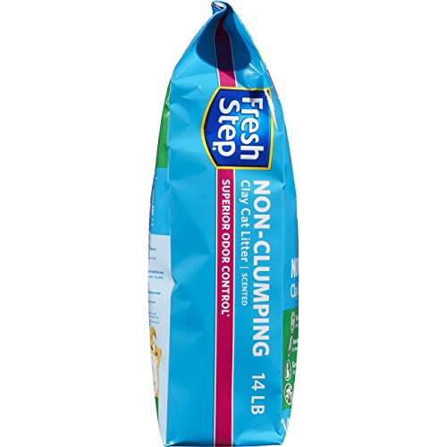Fresh Step Non-Clumping Cat Litter with Febreze Freshness, Scented, 14 lbs A342803