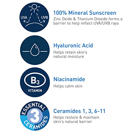 CeraVe Hydrating Mineral Sunscreen with Sheer Tint SPF 30, 1.7 oz K69722