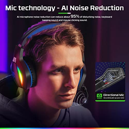 FC100 Wireless Gaming Headset with Microphone for PS5, PS4, PC, Mac, Switch P7184