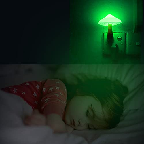 AUSAYE 5Pack Sensor LED Night Light Plug in Mushroom Lamp for Bedroom G797882