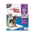 Four Paws Wee-Wee Super Absorbent Pee Pads for Dogs of All Sizes, Leak-Proof Floor Protection Dog & Puppy Quilted Potty Training Pads, Unscented, 24" x 24" (22 Count)