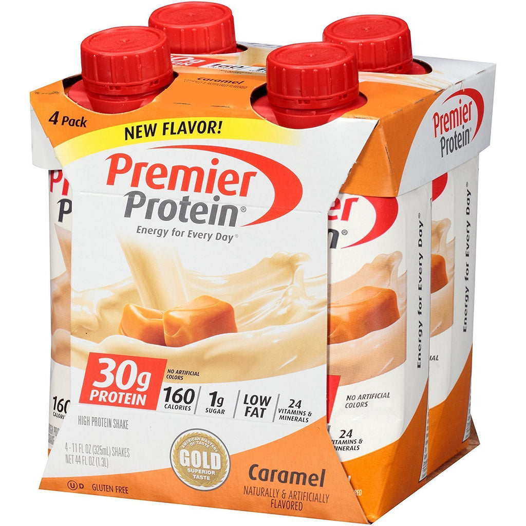 Premier Protein 30g Protein Shakes, Caramel, 11 fl oz, 8 Count X1259