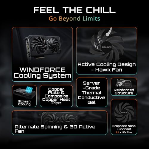GIGABYTE GeForce RTX 5060 Ti Gaming OC 16G Graphics Card, 16GB GDDR7, WINDFORCE Cooling I122