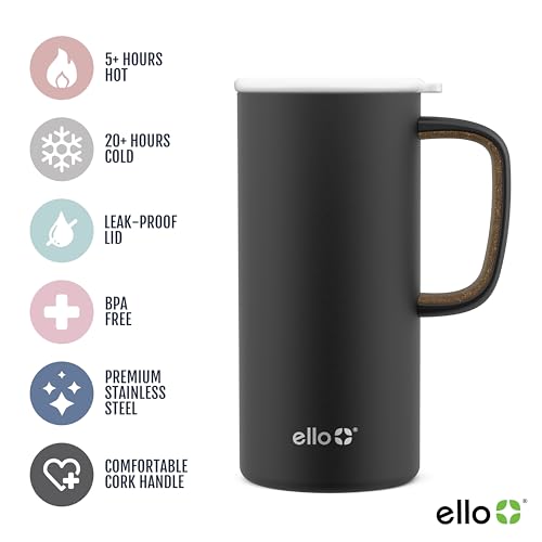 Ello Campy Vacuum Insulated Travel Mug 18oz with Leak-Proof Lid U4783