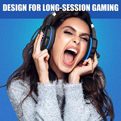 BENGOO G9000 Stereo Gaming Headset for PS4 PC Xbox One PS5, Noise Cancelling Over Ear with Mic U80966