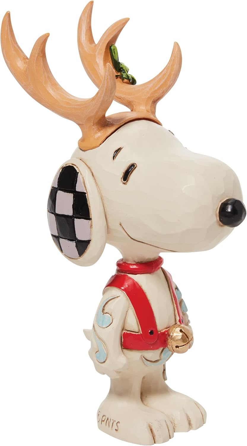 Enesco Jim Shore Peanuts Snoopy Reindeer Miniature Figurine I5926