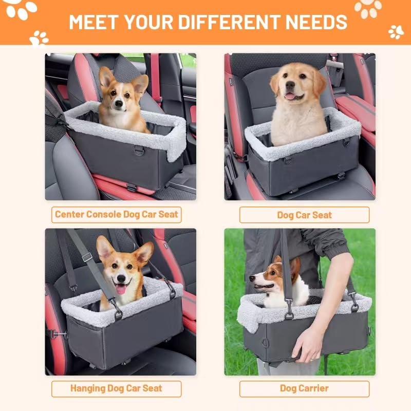 Dog Car Seat for Small Dogs with Metal Frame C180464