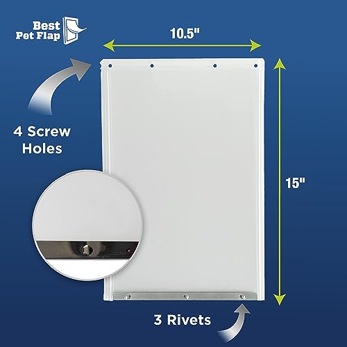 XL Replacement Dog Door Flap Compatible with Ideal Pet Products Designer Series 10.5" x 15" S84883