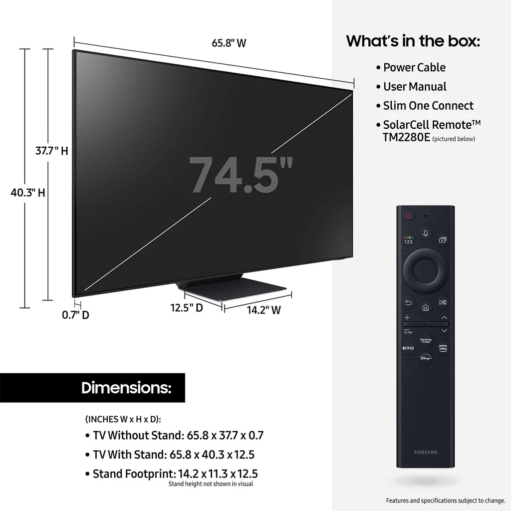 SAMSUNG 75" Class QN95B Neo QLED 4K Smart TV W133