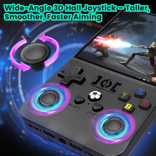 Portable Handheld Game Console with 18,000+ Classic Games, Black 64GB D484669