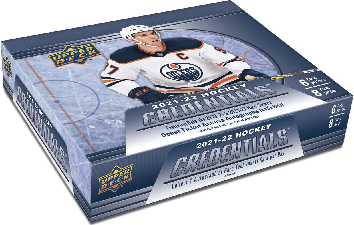 2021-22 Upper Deck Credentials Hockey Hobby Box