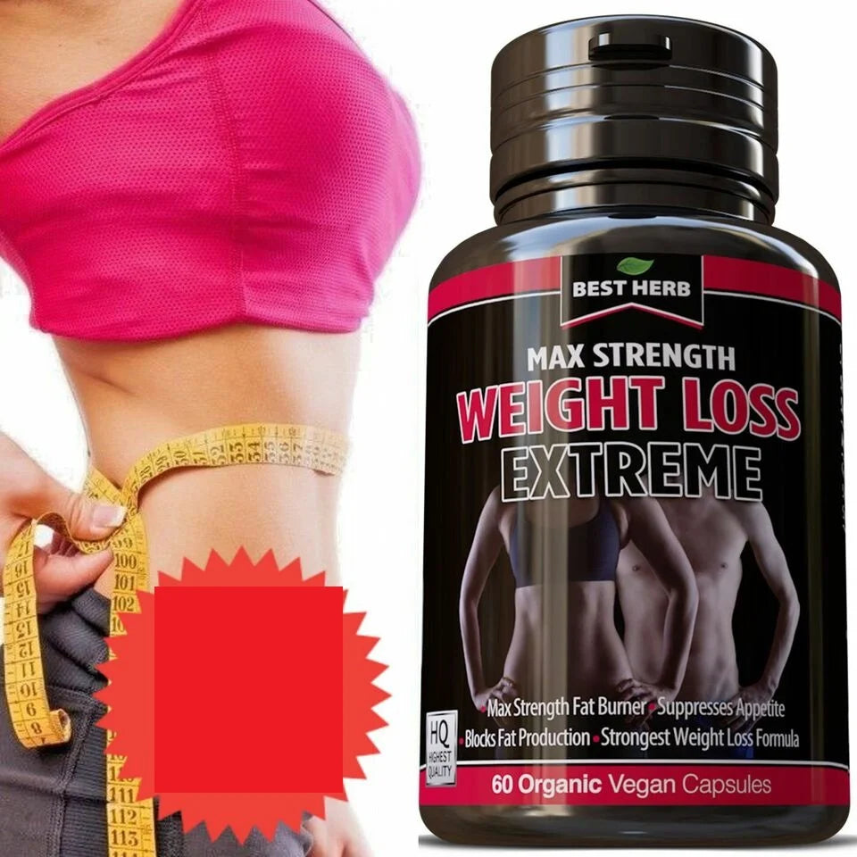 Herb Max Strength Weight Loss Pills 60 Capsules H668119