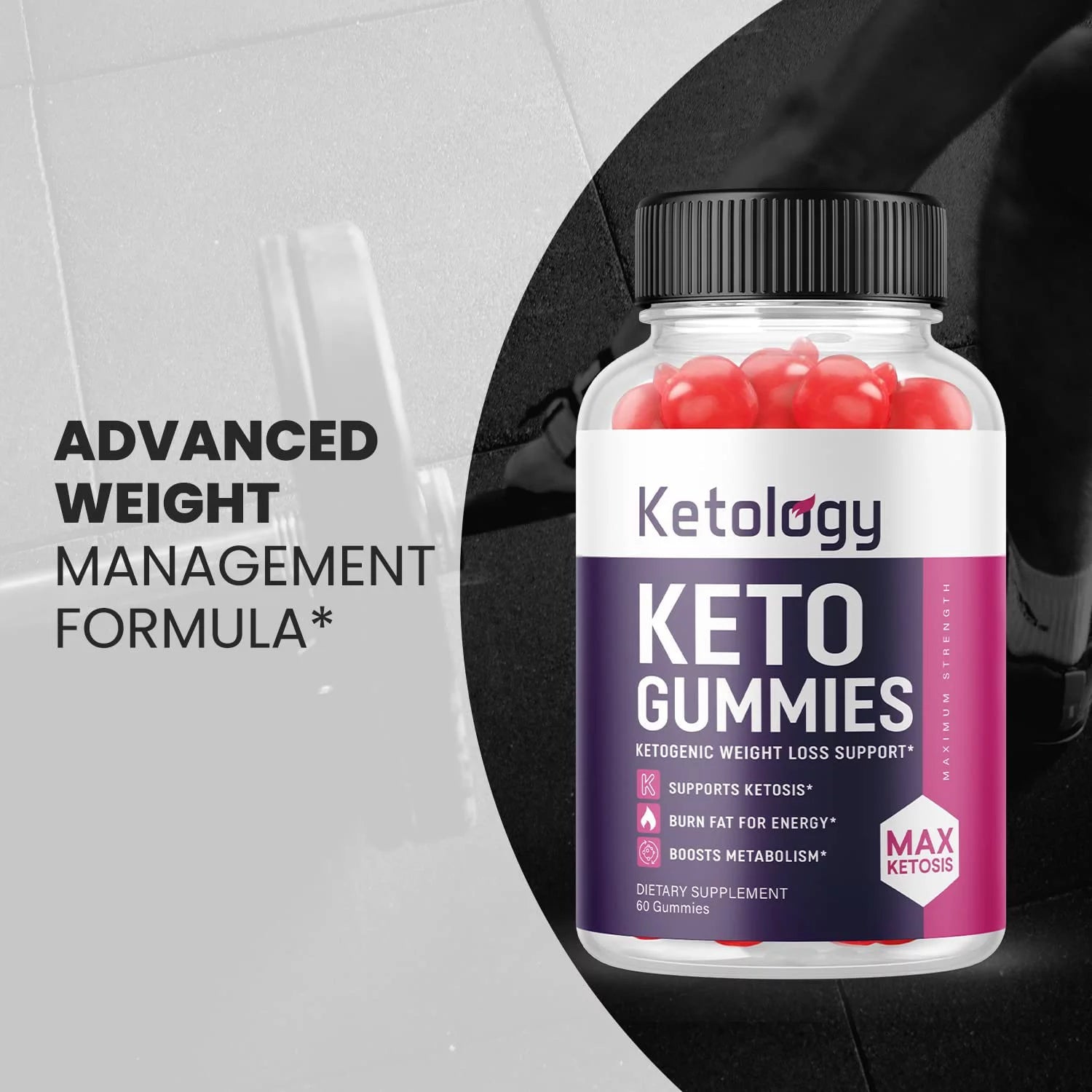 Ketology Keto ACV Gummies - Weight Loss Supplement - 60 Gummies Y95792