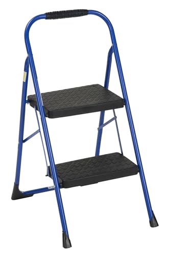 COSCO 2-Step Steel Step Stool, Gray Q61005