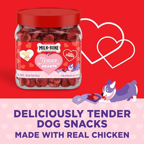 Milk-Bone Valentine's Tender Hearts Soft & Chewy Dog Treats, 18 oz M49193