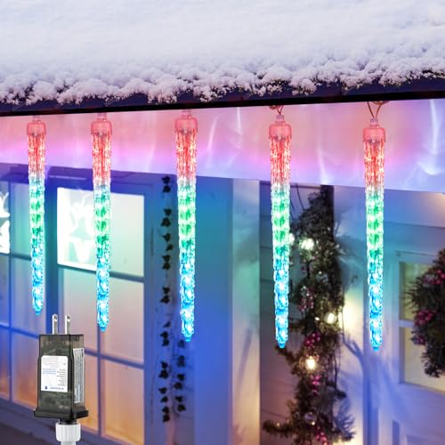 Brightown Christmas Meteor Shower Lights Outdoor 30ft 720 LED Waterproof Blue T277924
