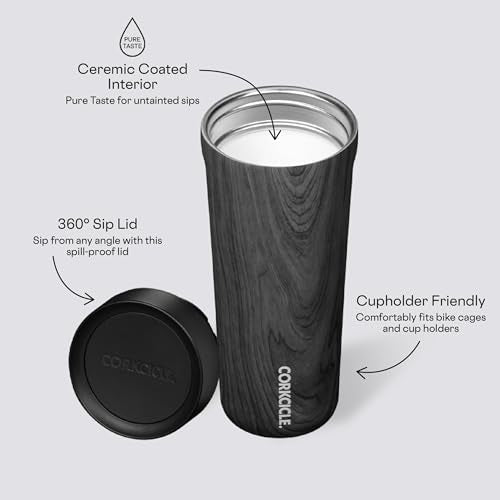 Corkcicle Commuter Cup Travel Mug Insulated Coffee Mug with Lid 17 oz Dragonfly J36810
