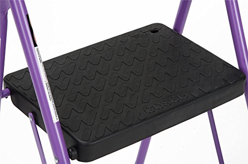 COSCO 2-Step Steel Step Stool, Gray Q61005