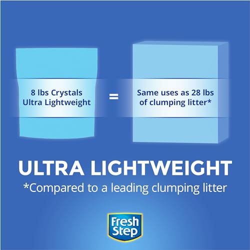 Fresh Step Crystals Premium Scented Cat Litter, 16 lbs (2 Pack of 8lb Bags) N8460