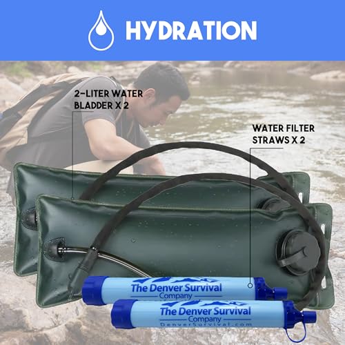 Luxury 72 Hour Survival Backpack with Supplies and Tactical Kit J1237