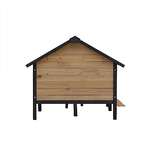 Large Wooden Dog Kennel with Porch P8565