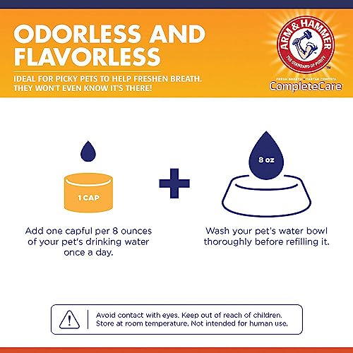 Arm & Hammer Complete Care Fresh Dental Water Additive for Dogs, 16 Fl Oz W2282