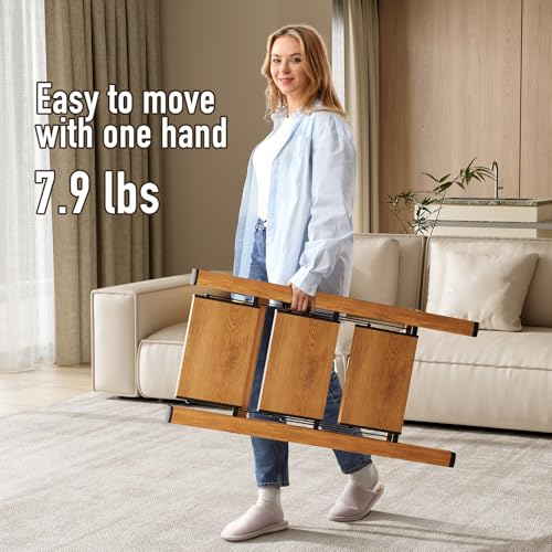 2 Step Lightweight Aluminum Folding Ladder with Anti-Slip Pedals, 330 lbs Capacity D5199