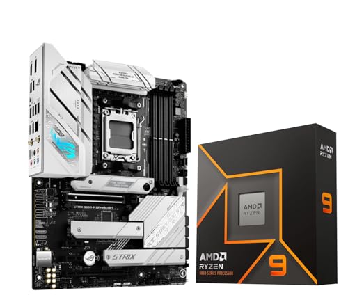 AMD Ryzen 7 7800X3D Desktop Processor with ASUS ROG Strix B650E-F Gaming WiFi Motherboard M47349