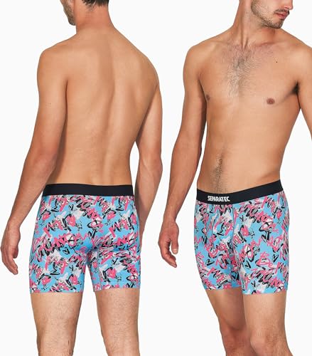 Separatec Men’s Boxer Briefs with Dual Pouch Support, 3 Pack O586