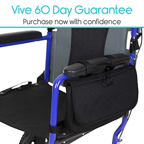 Vive Wheelchair Carry Bag - Arm Rest Pouch for Rollator and Walkers J803272
