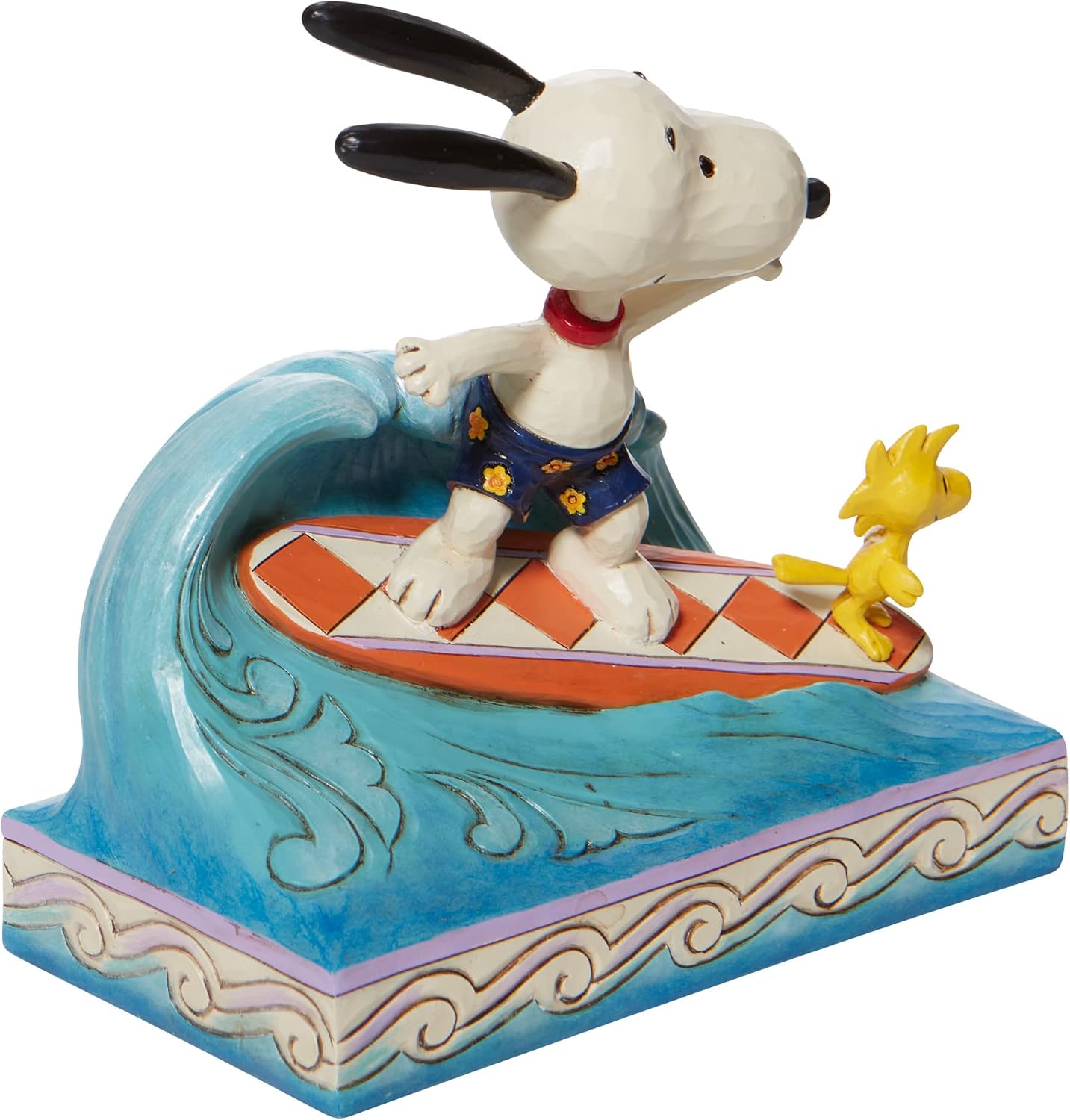 Jim Shore Peanuts Snoopy and Woodstock Surfing Figurine 5.5 Inch E123