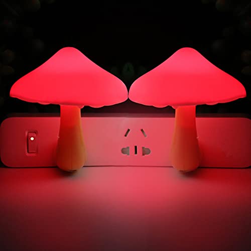 AUSAYE 5Pack Sensor LED Night Light Plug in Mushroom Lamp for Bedroom G797882