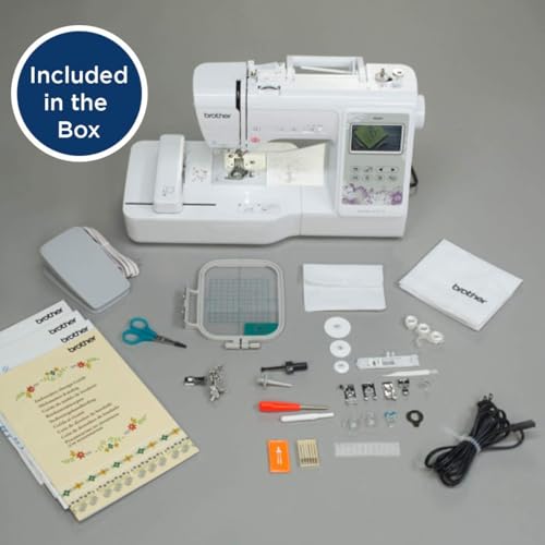 Brother SE600 Sewing and Embroidery Machine, Computerized, 80 Designs W475587