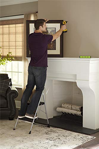 COSCO 2-Step Steel Step Stool, Gray Q61005