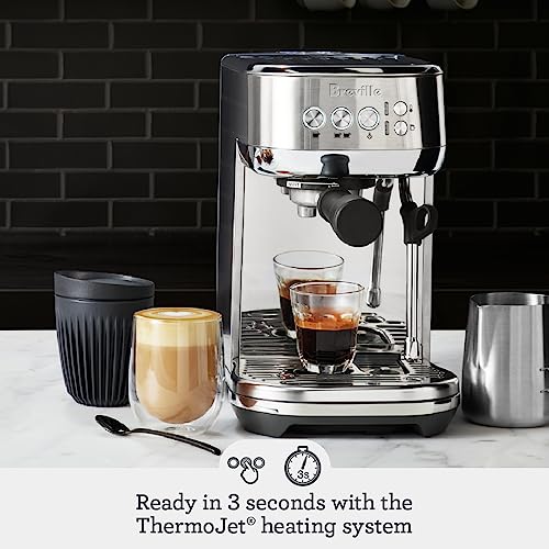Breville Bambino Plus Espresso Machine BES500BSS, Brushed Stainless Steel D96702