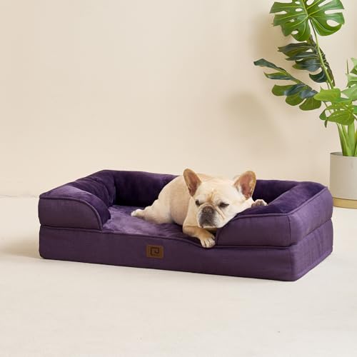 EHEYCIGA Orthopedic Dog Bed for Large Dogs, Waterproof Memory Foam, Grey J323