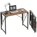 Folding Desk: Small Foldable Desk 31.5" for Small Spaces, Portable for Bedroom, Home Office - Small Folding Table for Camping, Traveling, Space Saving, Easy Assembly