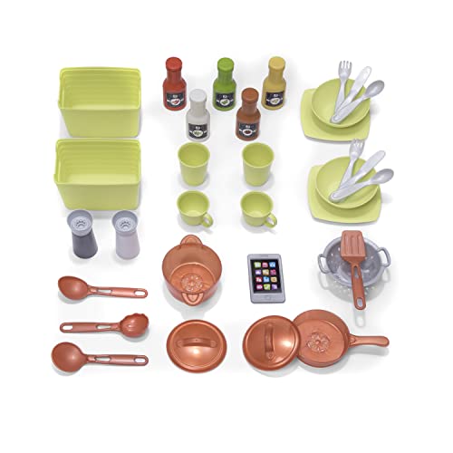 Step2 Modern Metro Kitchen Set for Kids, Lights & Sounds, 33 Pieces S408