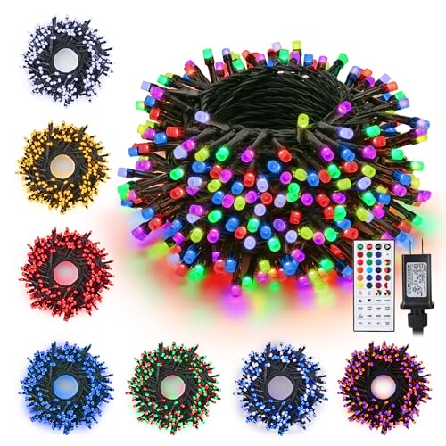 Toodour Halloween Lights RGB String Lights 115ft 350 LED with Remote & Timer, Waterproof I15808