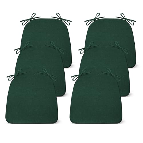 Chair Cushions for Dining Chairs Set of 4, Non Slip with Ties, Black H39445