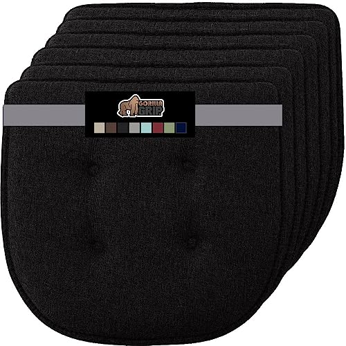 GORILLA GRIP Slip Resistant Chair Cushions, Memory Foam, Set of 2, Beige W525