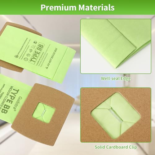 15 Pack Type BB Vacuum Bags for Oreck XL Buster B Canister with 3 Motor Filter K572745