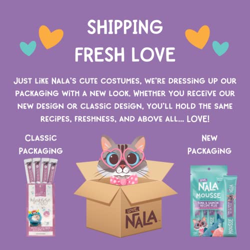 LOVE, NALA Natural Lickable Cat Treat Variety Pack, Grain Free, 24 Pack U397750