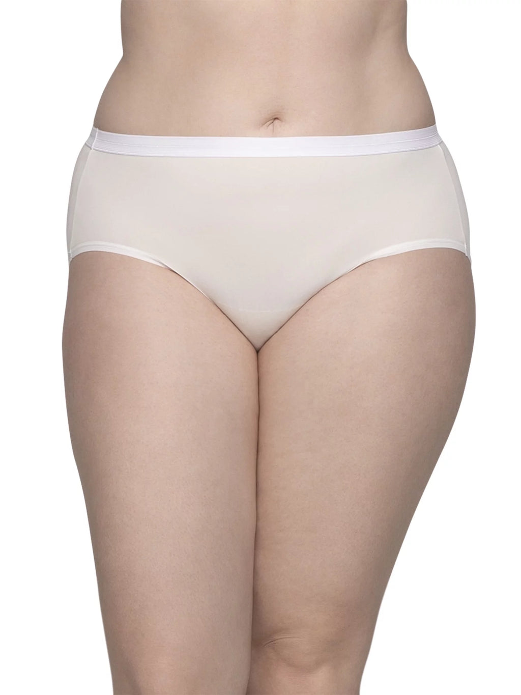 Fit for Me by Fruit of the Loom Women's Plus Size Microfiber Brief Underwear 6 Pack C9366