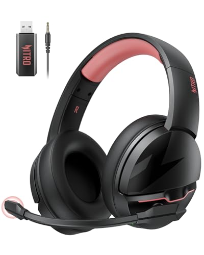 acer Wireless Gaming Headset for PS5, PC, Switch, Bluetooth 5.3, Noise Canceling Mic, Black X39806